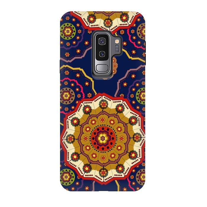 Galaxy S9 plus StrongFit Mandala with Blue Background by ArtsCase