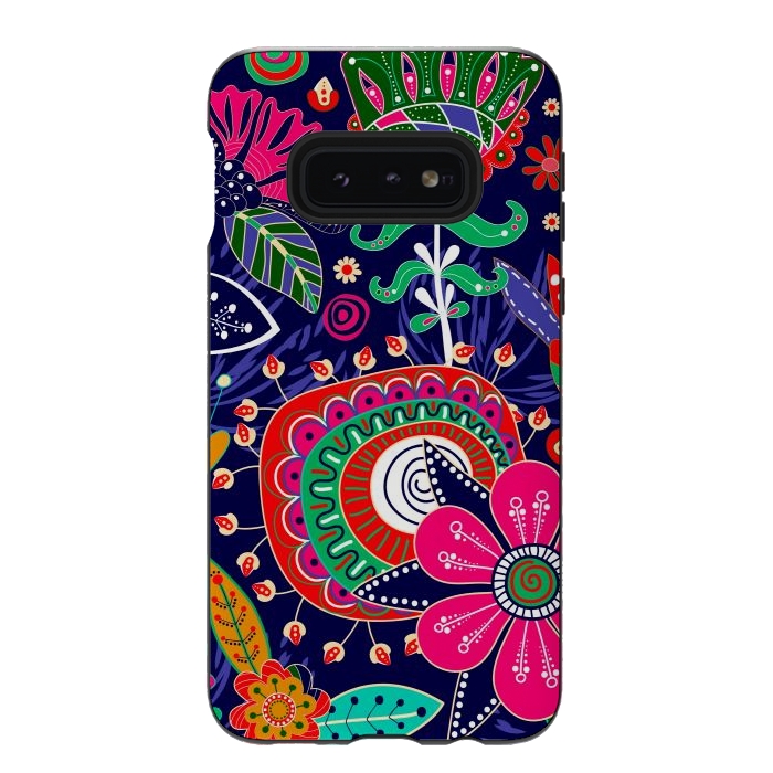 Galaxy S10e StrongFit Seamless Floral Pattern by ArtsCase