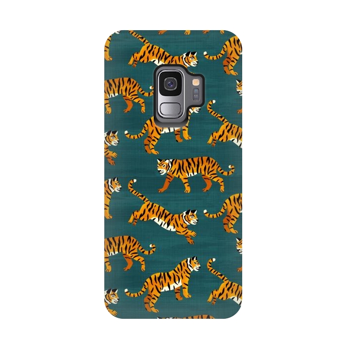 Galaxy S9 StrongFit Bangel Tigers - Navy  by Tigatiga