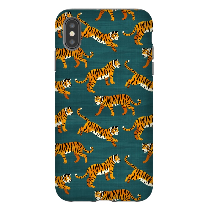 iPhone Xs Max StrongFit Bangel Tigers - Navy  by Tigatiga