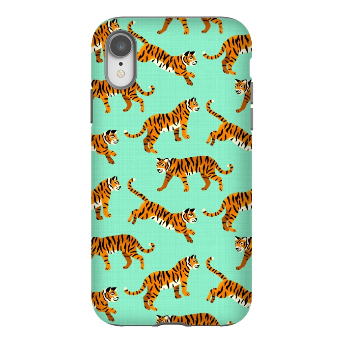 iPhone Xr StrongFit Bangel Tigers - Mint  by Tigatiga