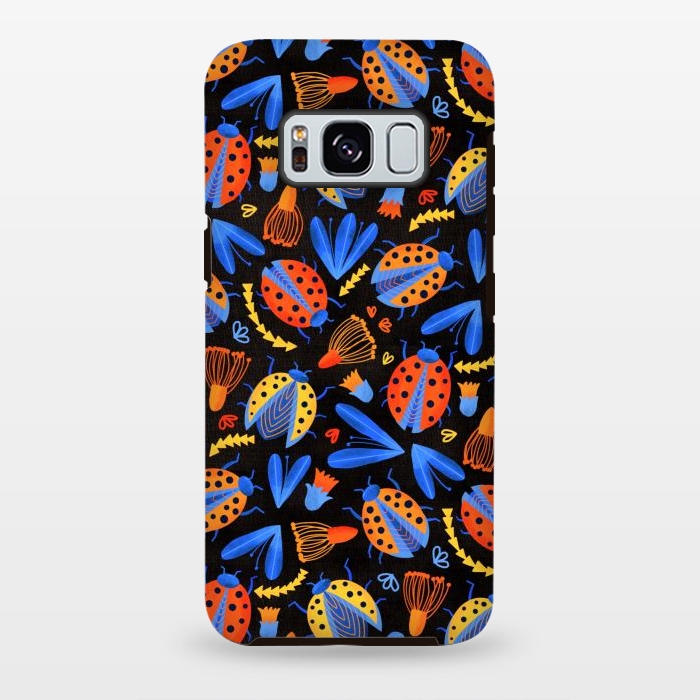 Galaxy S8 plus StrongFit Moody Ladybird Botanical  by Tigatiga