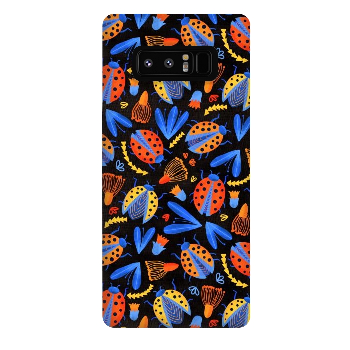 Galaxy Note 8 StrongFit Moody Ladybird Botanical  by Tigatiga