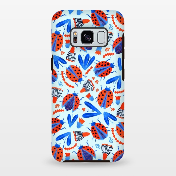 Galaxy S8 plus StrongFit Classic Ladybird Botanical  by Tigatiga