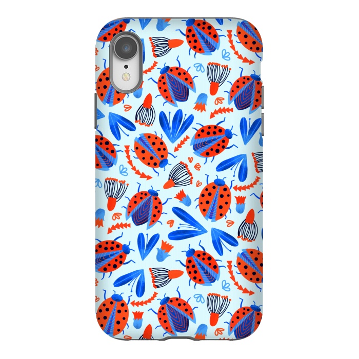 iPhone Xr StrongFit Classic Ladybird Botanical  by Tigatiga