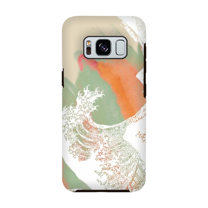 Galaxy S8 StrongFit Calm into Great Wave Paint  I by ''CVogiatzi.
