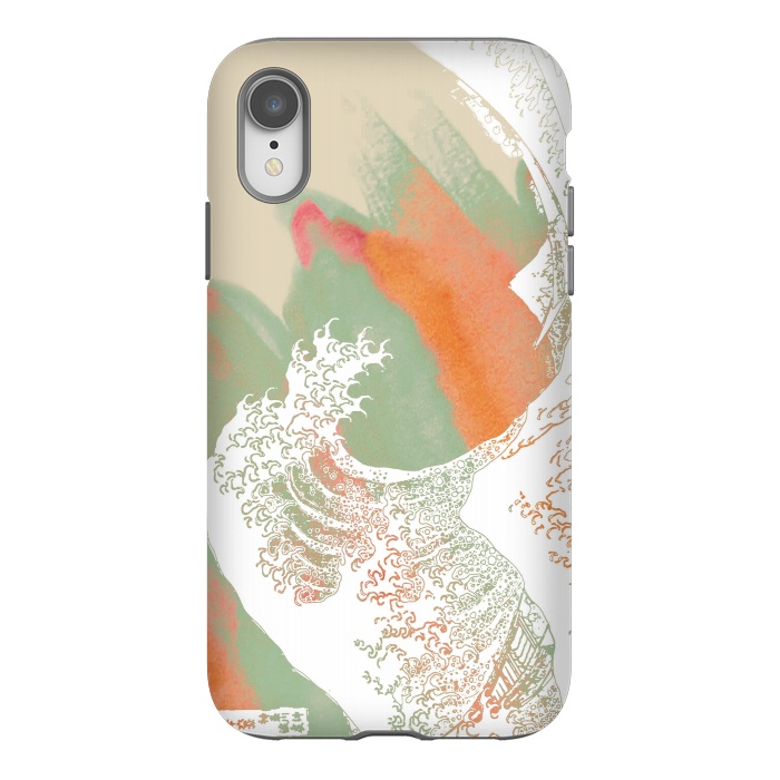 iPhone Xr StrongFit Calm into Great Wave Paint  I by ''CVogiatzi.