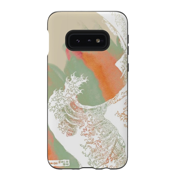 Galaxy S10e StrongFit Calm into Great Wave Paint  I by ''CVogiatzi.
