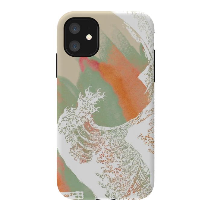 iPhone 11 StrongFit Calm into Great Wave Paint  I by ''CVogiatzi.