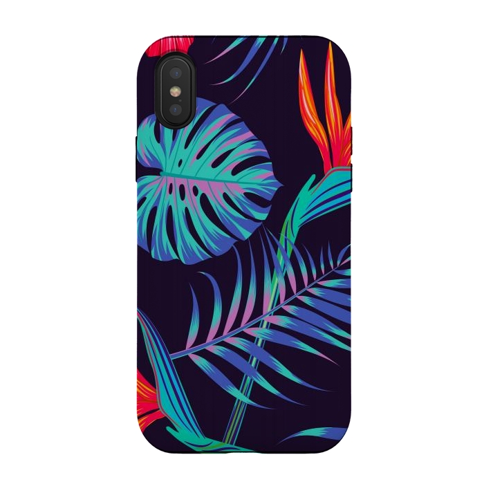 iPhone Xs / X StrongFit exotic leaves c by haroulita