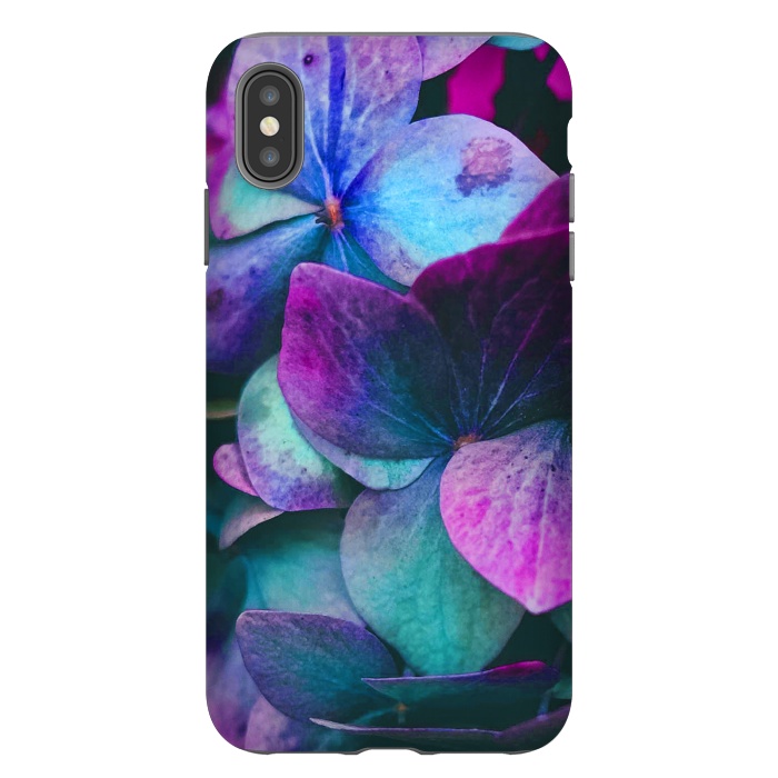 iPhone Xs Max StrongFit purple hydrangea by haroulita