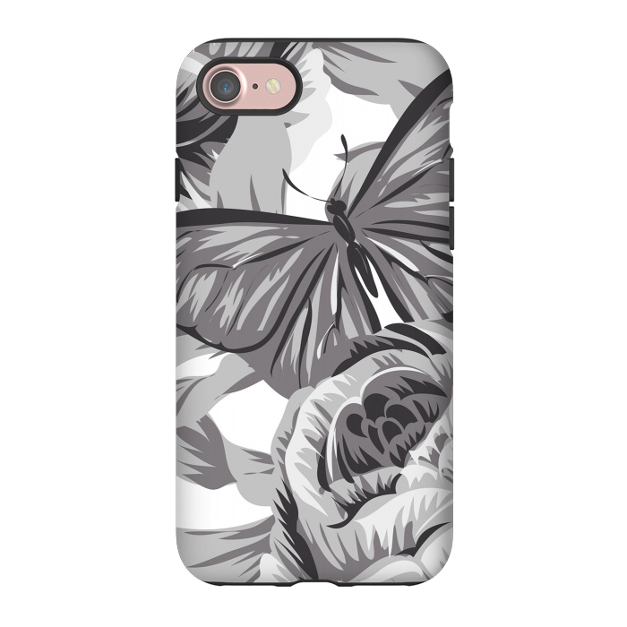 iPhone 7 StrongFit minimal floral butterfly by haroulita