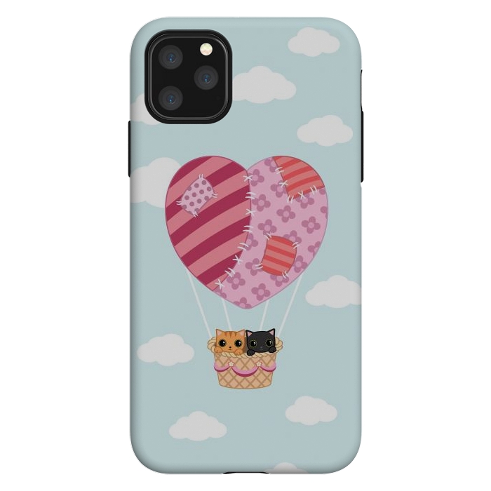 iPhone 11 Pro Max StrongFit kitty love by Laura Nagel