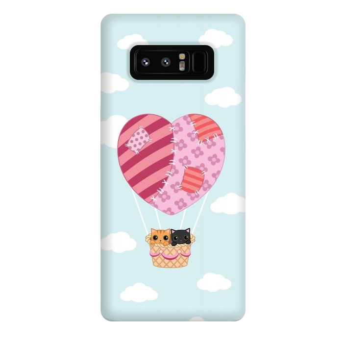 Galaxy Note 8 StrongFit kitty love by Laura Nagel