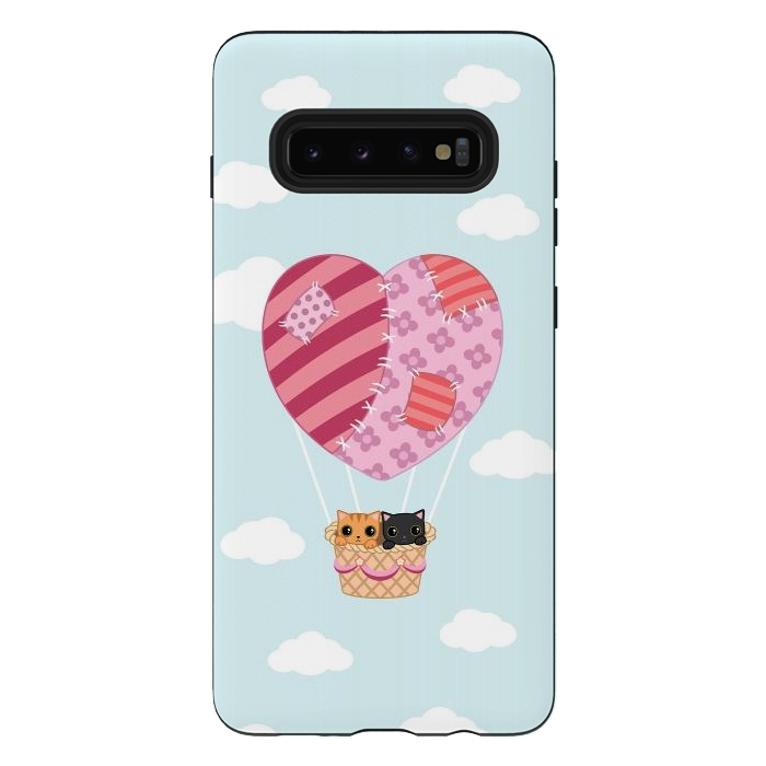 Galaxy S10 plus StrongFit kitty love by Laura Nagel