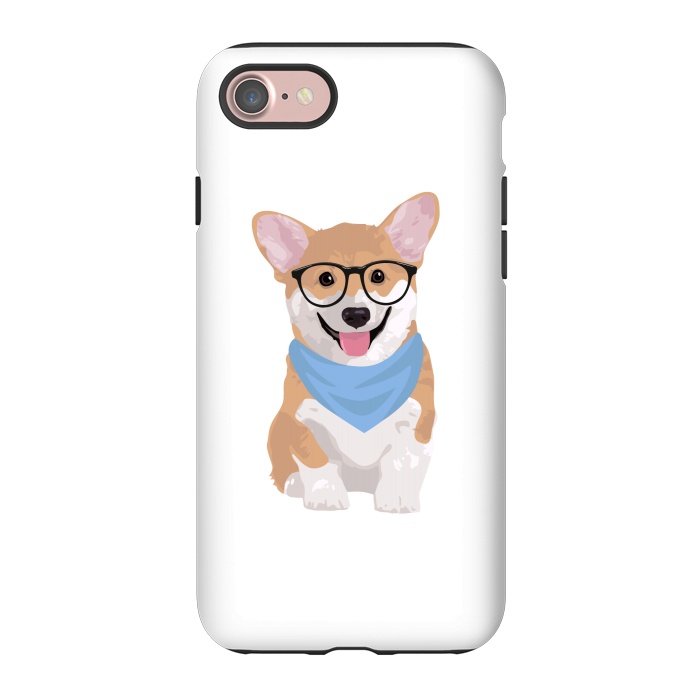 iPhone 7 StrongFit Hipster Corgi  by Winston