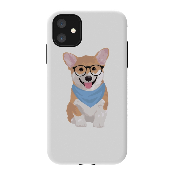 iPhone 11 StrongFit Hipster Corgi  by Winston
