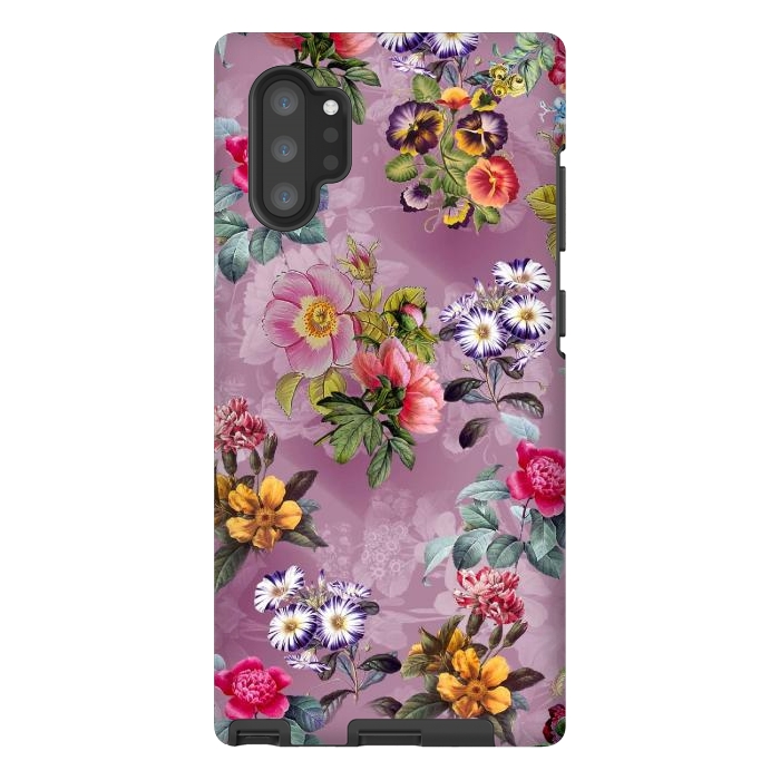 Galaxy Note 10 plus StrongFit Vintage flowers  by Winston