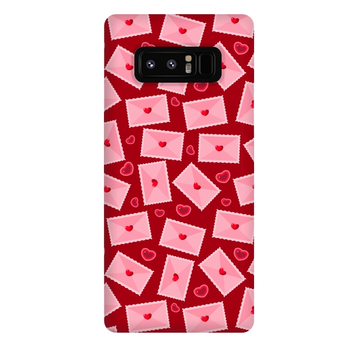 Galaxy Note 8 StrongFit PINK LOVE LETTERS  by MALLIKA