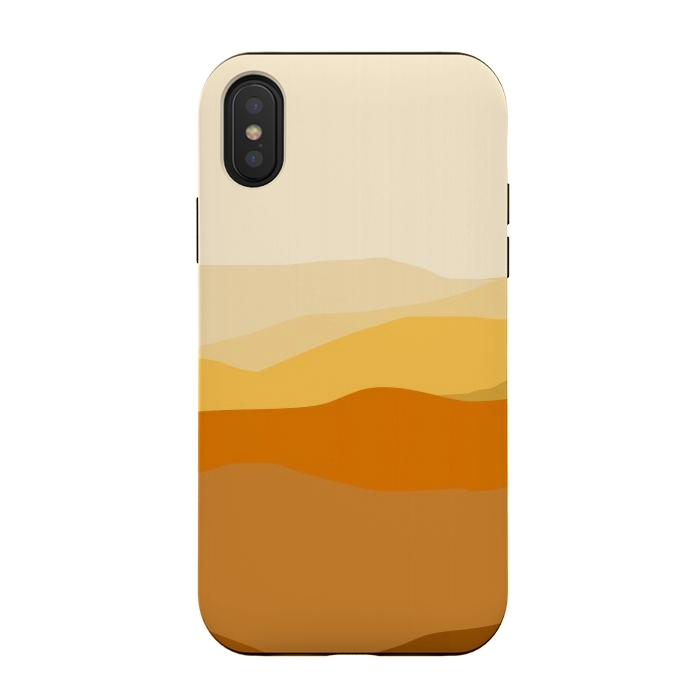 iPhone Xs / X StrongFit Brown Valley by Creativeaxle