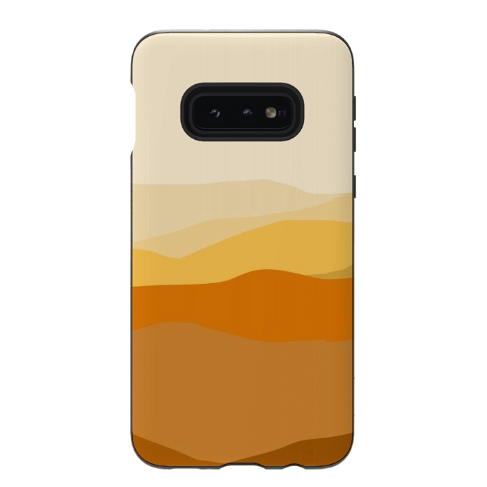 Galaxy S10e StrongFit Brown Valley by Creativeaxle