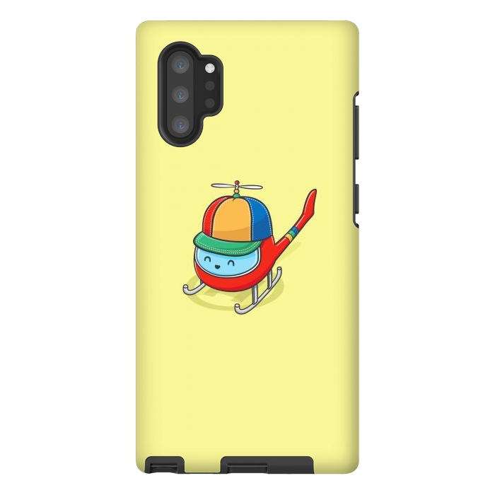Galaxy Note 10 plus StrongFit Happy Copter by Xylo Riescent
