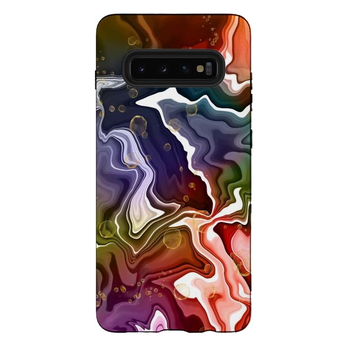 Galaxy S10 plus StrongFit Moonlane Garden by Xylo Riescent