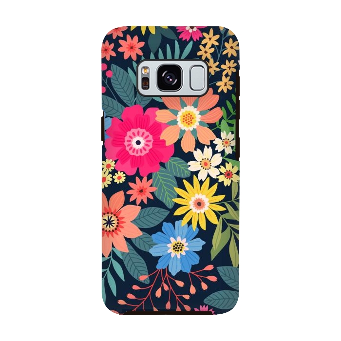 Galaxy S8 StrongFit Cute and Beautiful Floral Design Pattern 333 by ArtsCase