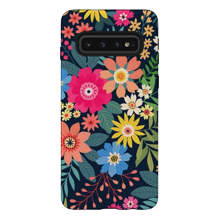 Galaxy S10 StrongFit Cute and Beautiful Floral Design Pattern 333 by ArtsCase