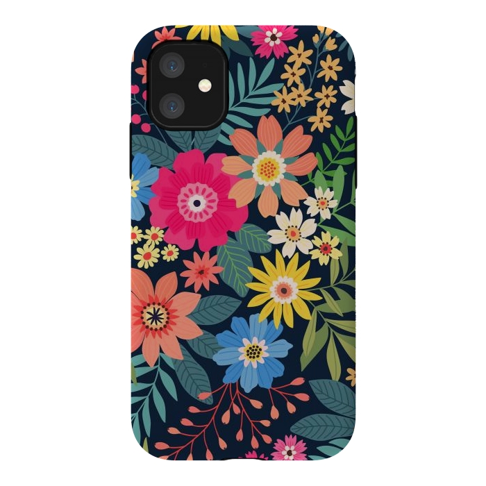 iPhone 11 StrongFit Cute and Beautiful Floral Design Pattern 333 by ArtsCase