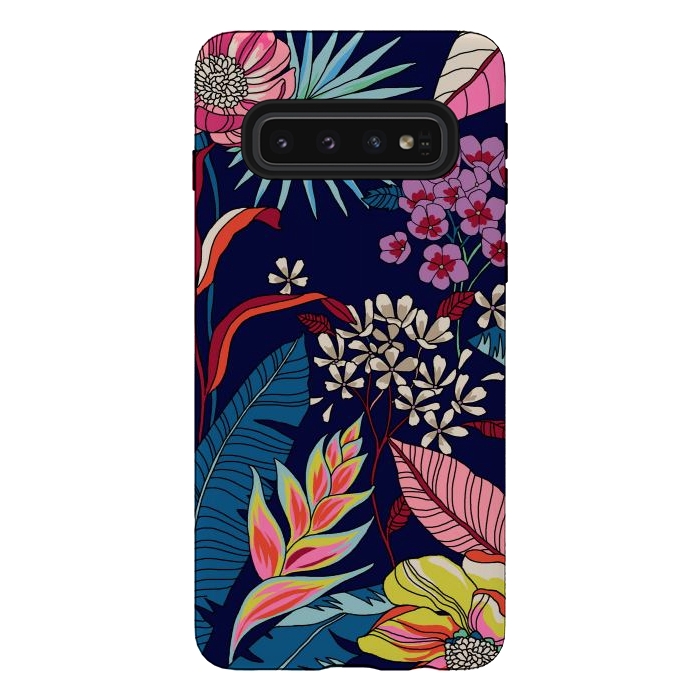 Galaxy S10 StrongFit Floral Design 123 by ArtsCase