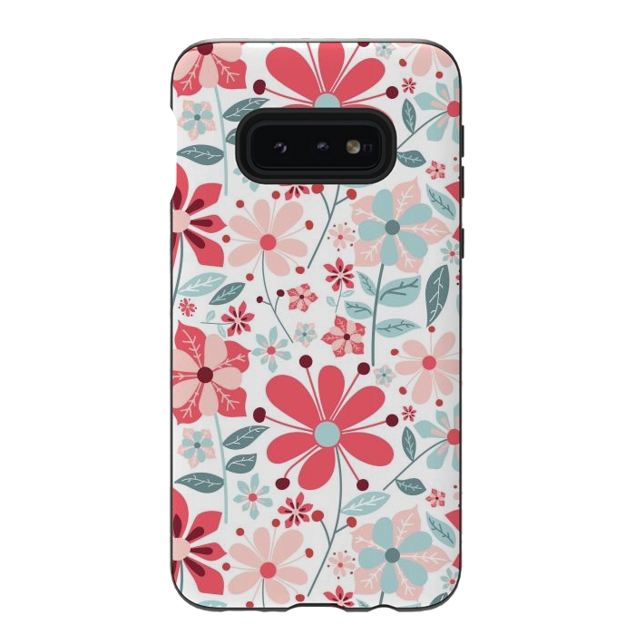 Galaxy S10e StrongFit Floral Design 124 by ArtsCase