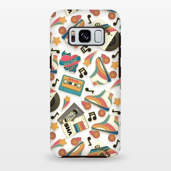 Galaxy S8 plus StrongFit Retro Roller Rink by gingerlique