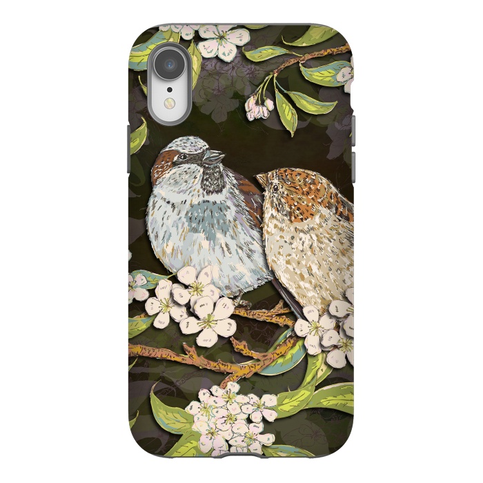 iPhone Xr StrongFit Sweet Sparrows by Lotti Brown
