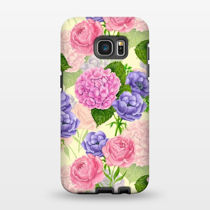 Galaxy S7 EDGE StrongFit Spring garden watercolor by Katerina Kirilova