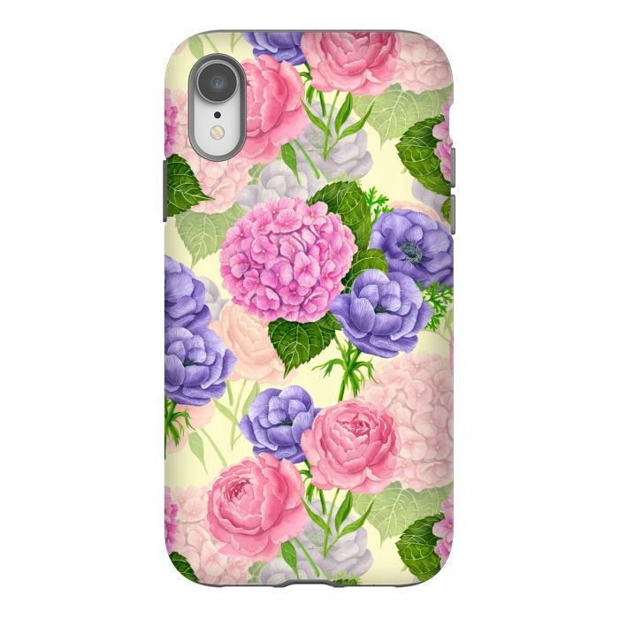 iPhone Xr StrongFit Spring garden watercolor by Katerina Kirilova