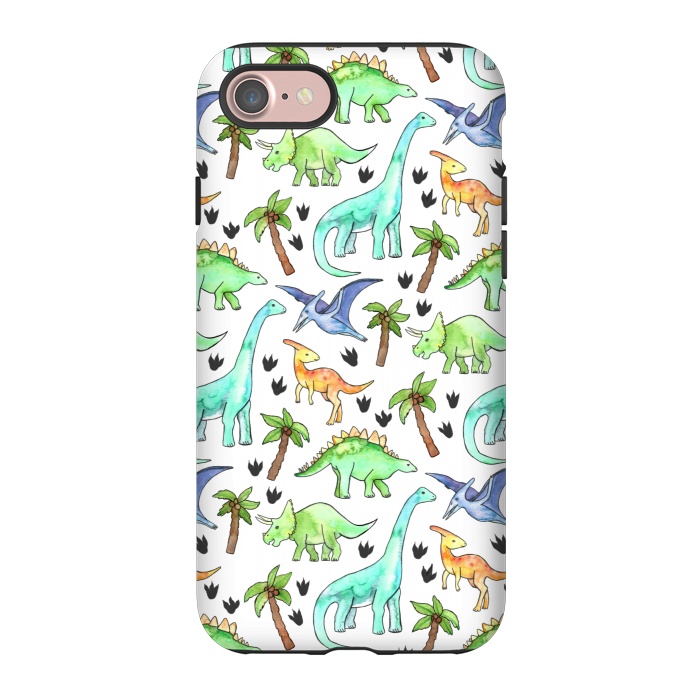 iPhone 7 StrongFit Dino-Mite by Tangerine-Tane