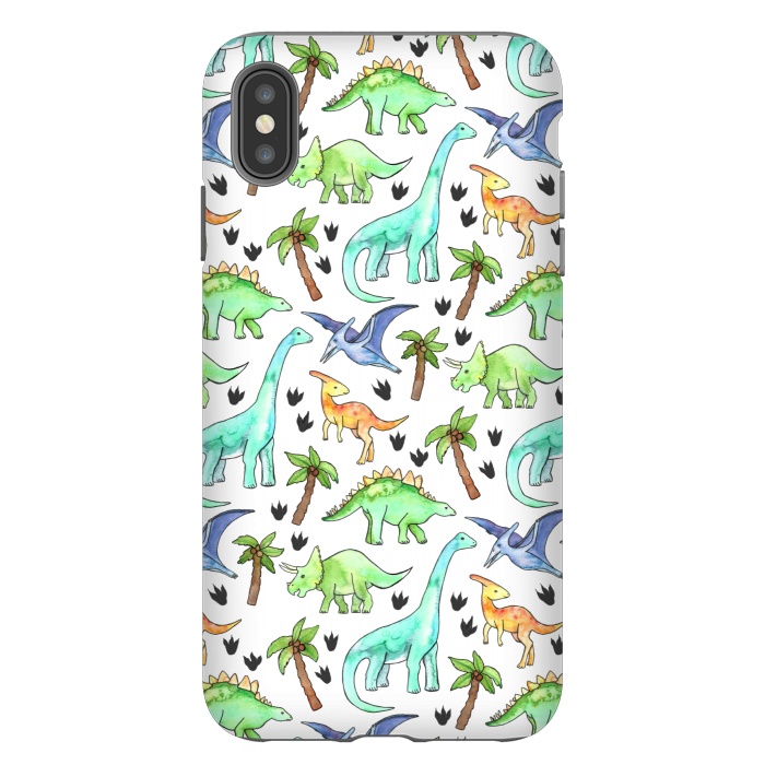 iPhone Xs Max StrongFit Dino-Mite by Tangerine-Tane