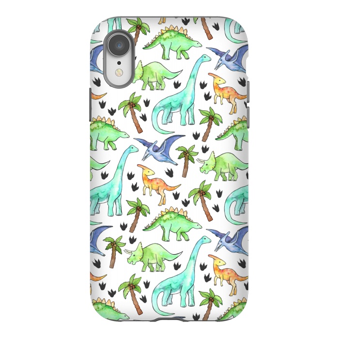 iPhone Xr StrongFit Dino-Mite by Tangerine-Tane