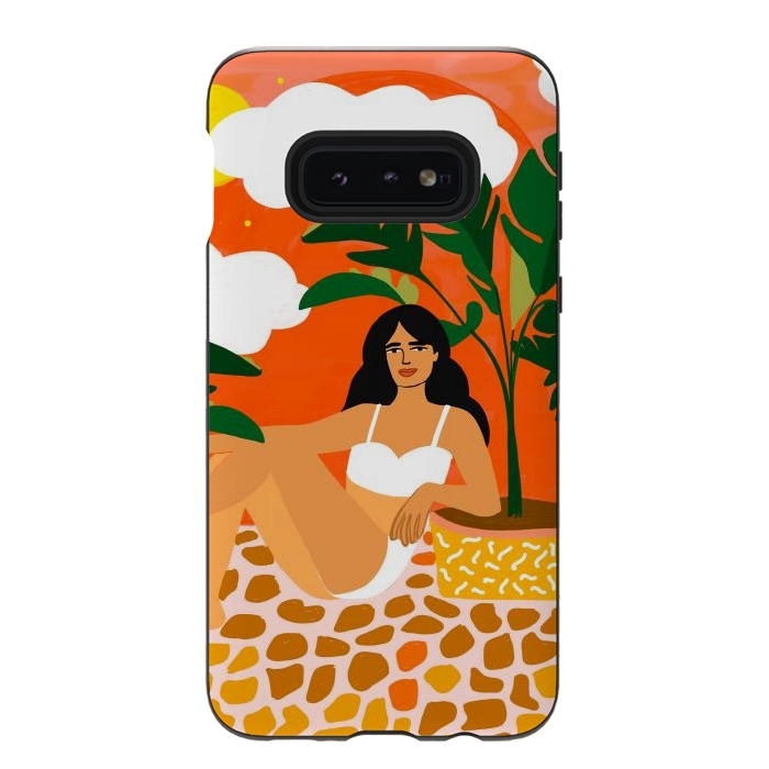 Galaxy S10e StrongFit Life With Banana Trees by Uma Prabhakar Gokhale