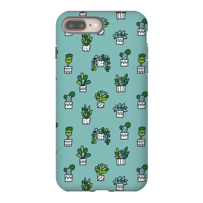 iPhone 7 plus StrongFit Cute house plants by Anna Alekseeva