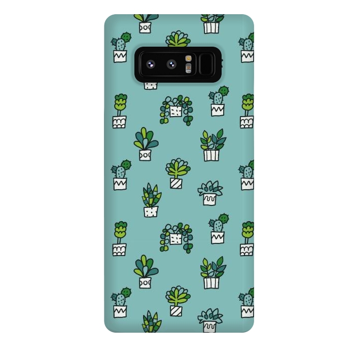 Galaxy Note 8 StrongFit Cute house plants by Anna Alekseeva