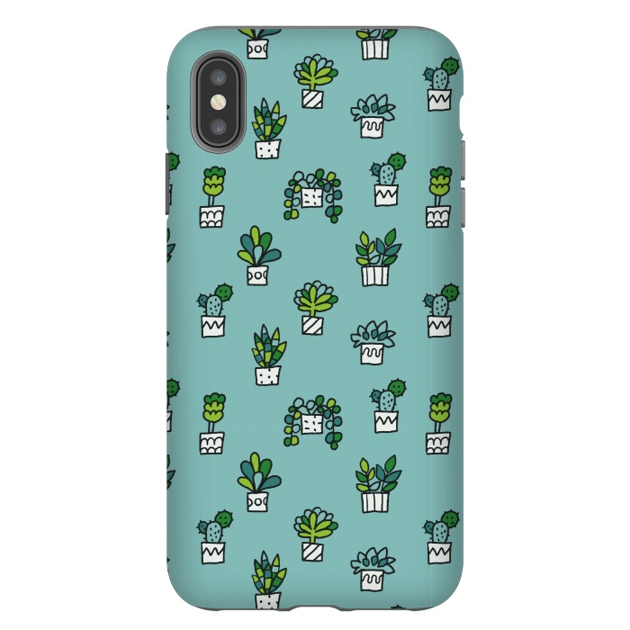 iPhone Xs Max StrongFit Cute house plants by Anna Alekseeva