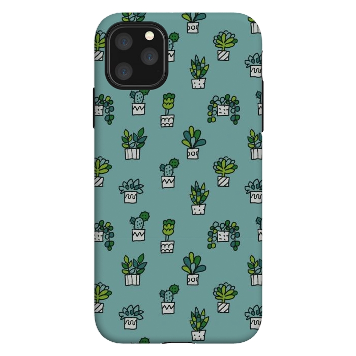 iPhone 11 Pro Max StrongFit Cute house plants by Anna Alekseeva