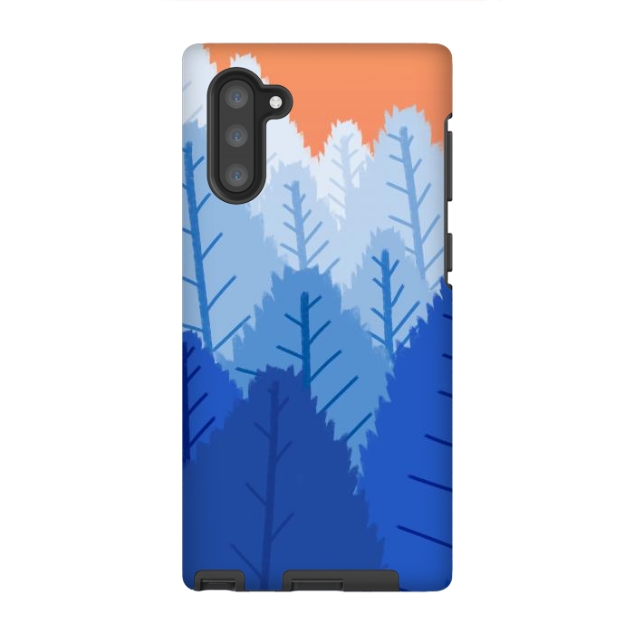 Galaxy Note 10 StrongFit Deep blue forests  by Steve Wade (Swade)