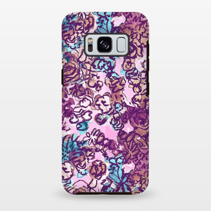 Galaxy S8 plus StrongFit Vintage Rose by Julia Pellizzari