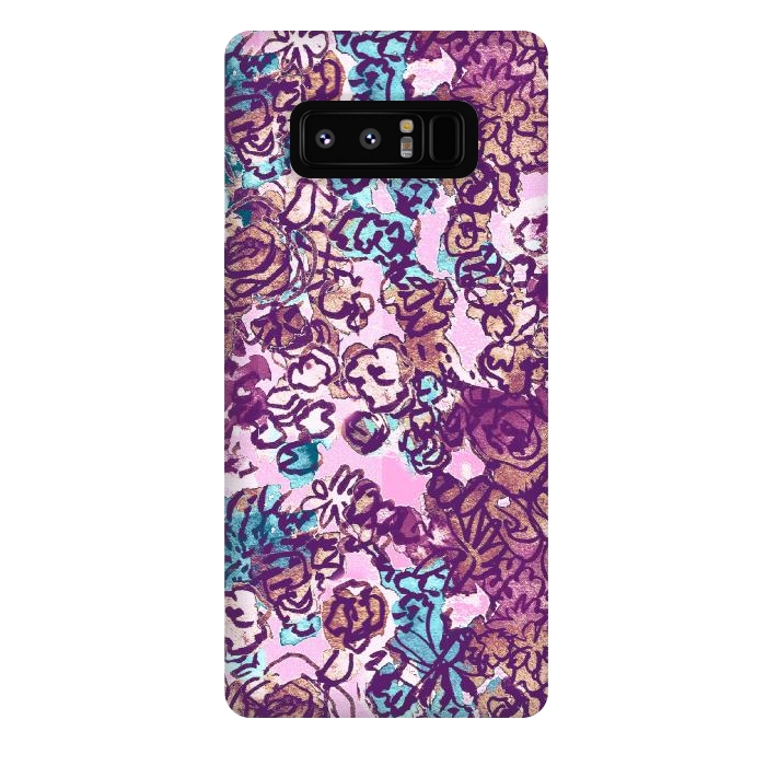 Galaxy Note 8 StrongFit Vintage Rose by Julia Pellizzari