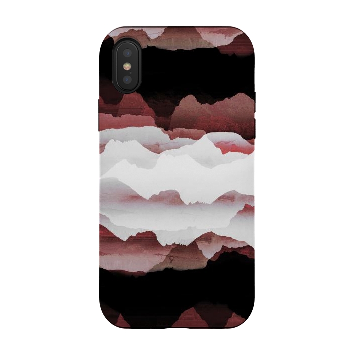 iPhone Xs / X StrongFit Faded copper mountains by Oana 