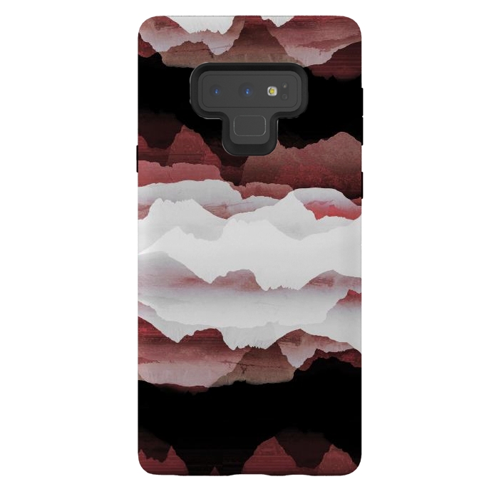Galaxy Note 9 StrongFit Faded copper mountains by Oana 
