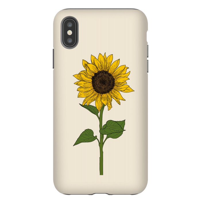 iPhone Xs Max StrongFit Sunflower by Jms